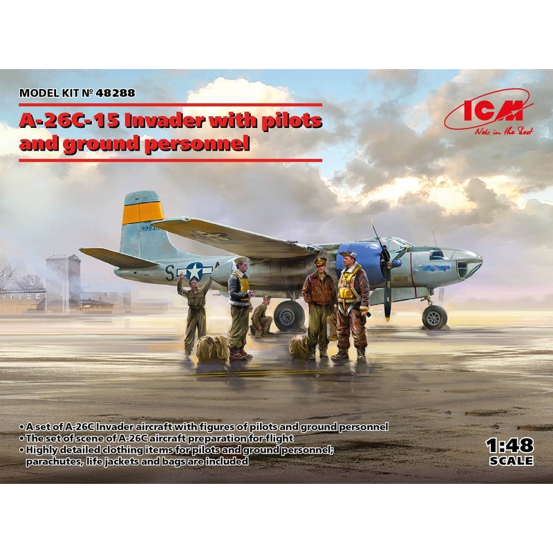 1/48 A-26C-15 Invader w/Pilot & Crew