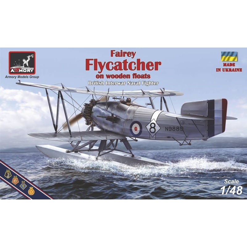 1/48 Fairey Flycatcher British Interwar FAA Floatplane Fighter, Early (Wooden)