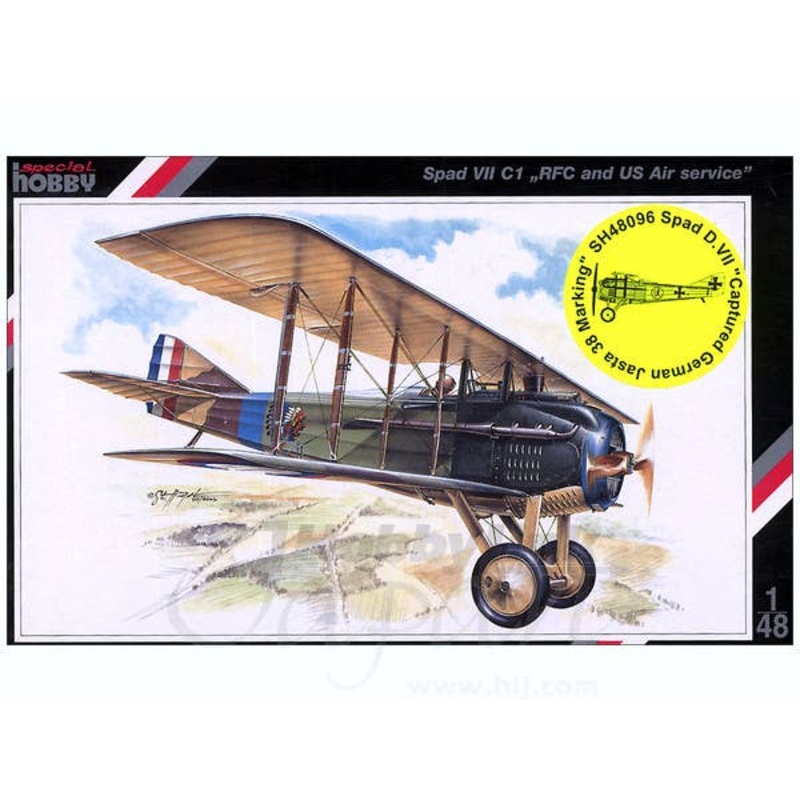 1/48 Spad VII C1 Captured German Jasta 38 marking