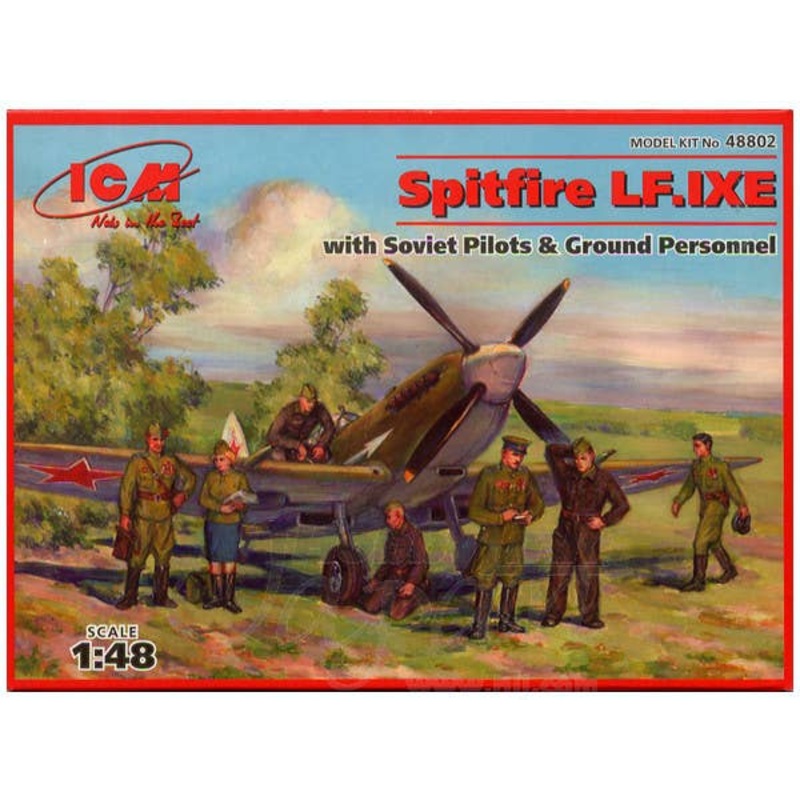 1/48 Spitfire LF.IXE w/Soviet Pilots & Crew