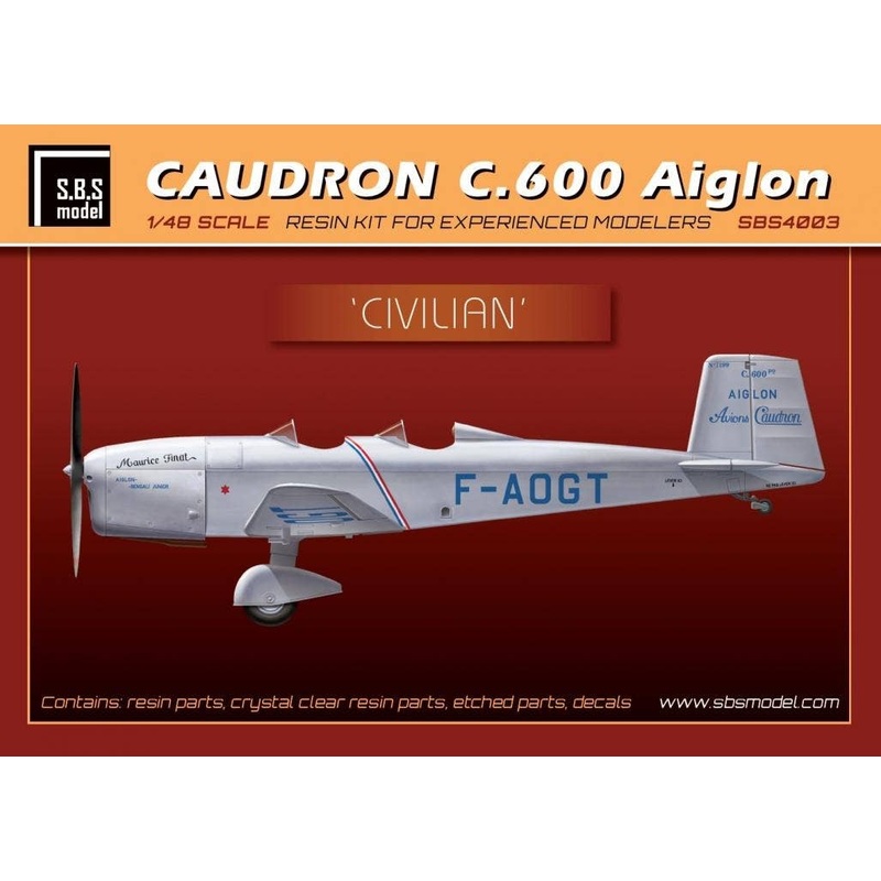 1/48 Caudron C.600 Aiglon "Civilian" Full Kit
