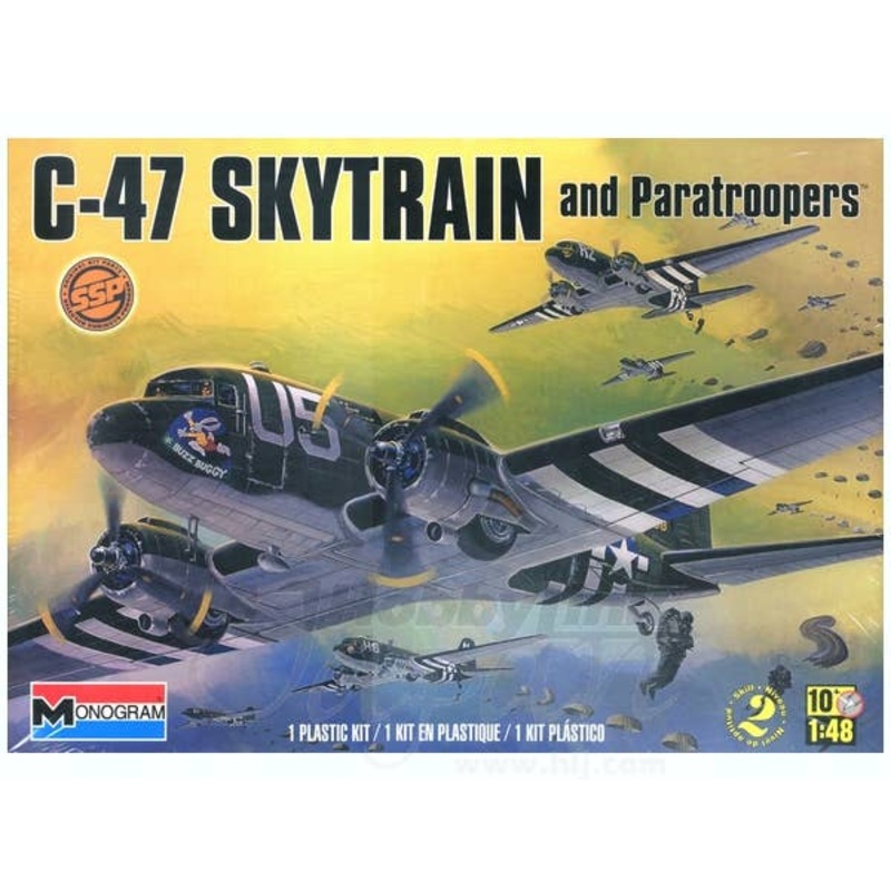 1/48 C-47 Skytrain And Paratroopers