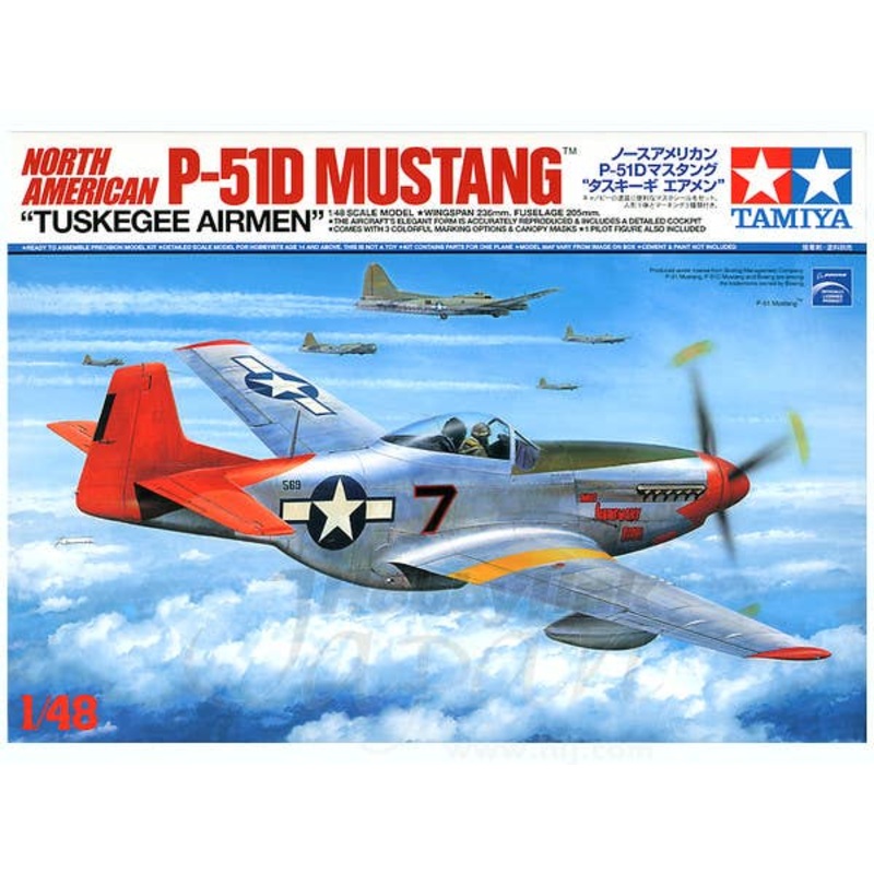 1/48 North American P-51D Mustang Tuskegee Airmen