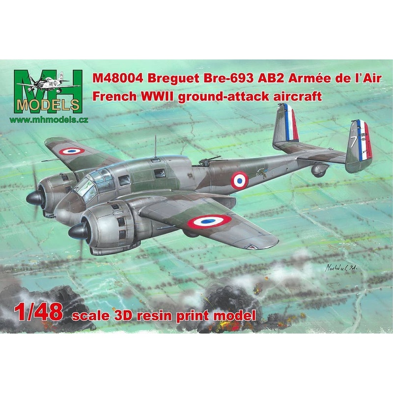 1/48 Bre.693AB2 Armee de l'Air French WWII Ground-attack aircraft