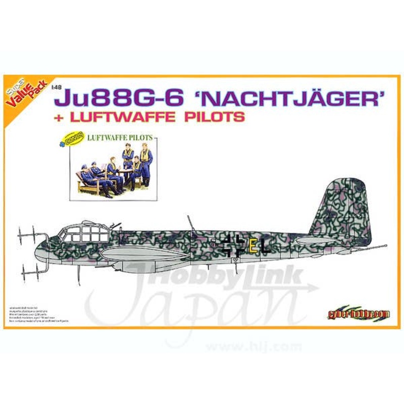 1/48 Super Value Pack Ju88 G-6 Nacht Jager w/Luftwaffe