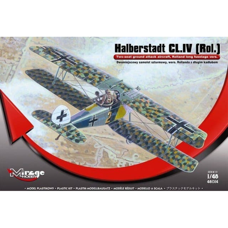 1/48 Halberstadt CL.IV (Rol) Two-Seat Ground Support Aircraft Roland Production Batch
