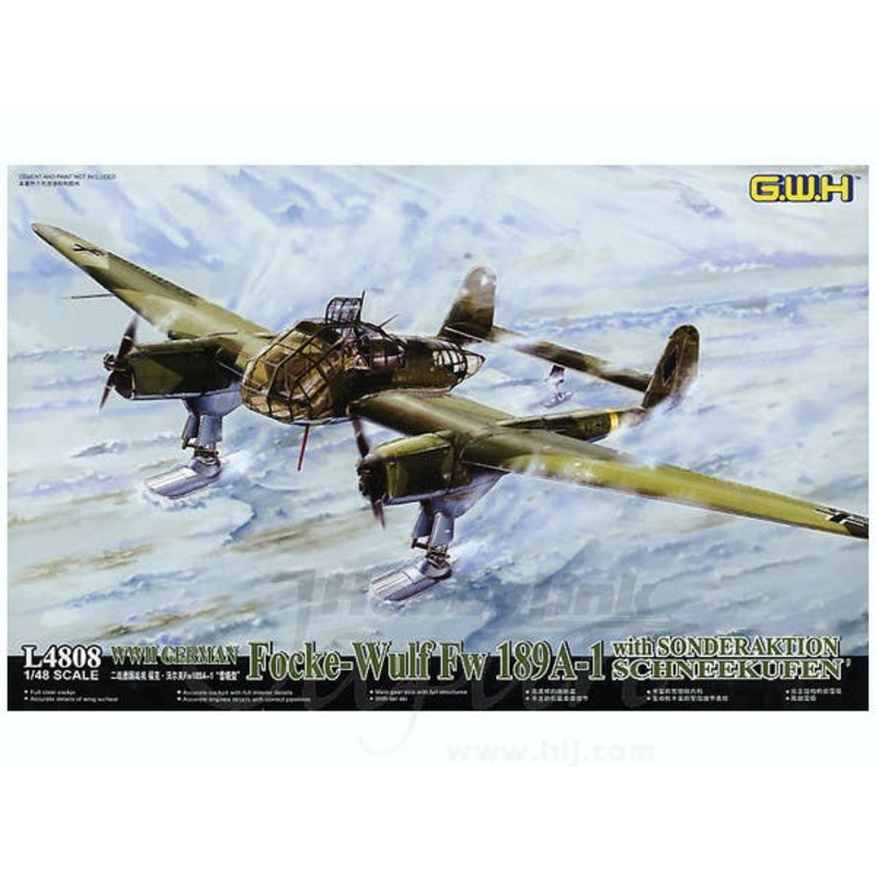 1/48 Focke-Wulf Fw189A-1 with Sonderaktion Schneekufen