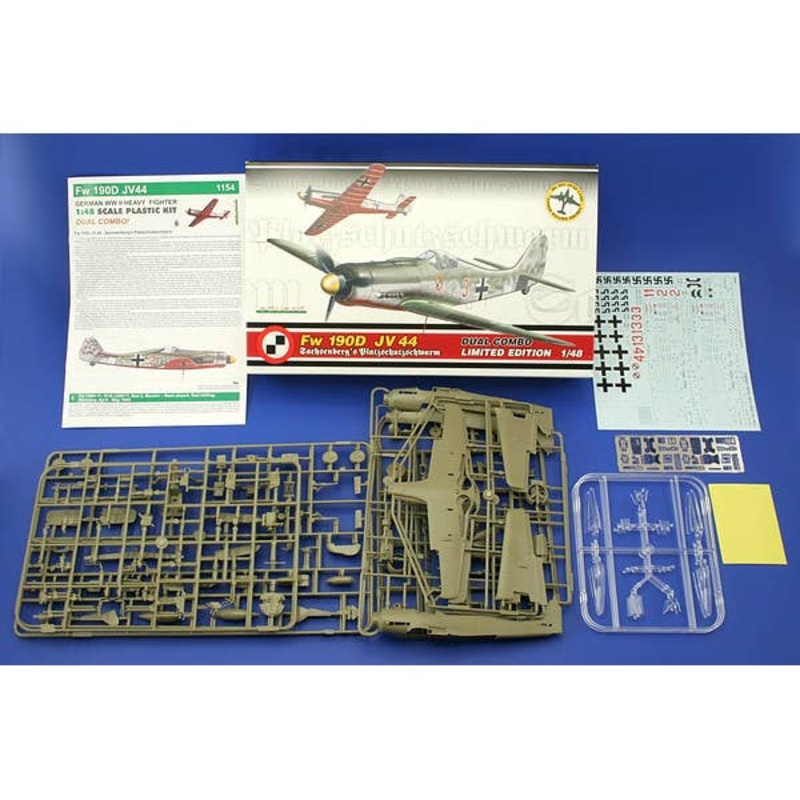 1/48 Focke-Wulf Fw190D JV44 Sachsenberg's Platzschutzschwarm Dual Combo Limited Editon