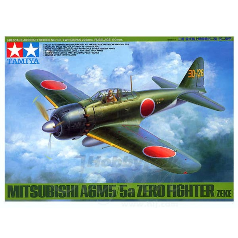 1/48 Mitsubishi A6M5/5a Zero Fighter (Zeke) Model 52/52