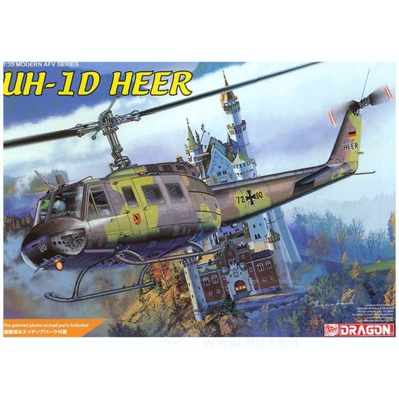 1/35 German UH-1D HEER German Army Infantry Figures (4 figures) / Color Etching Parts Included