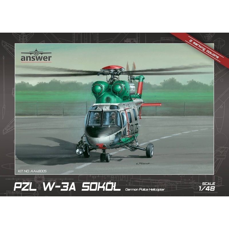 1/48 PZL W-3A Sokol German Police Helicopter