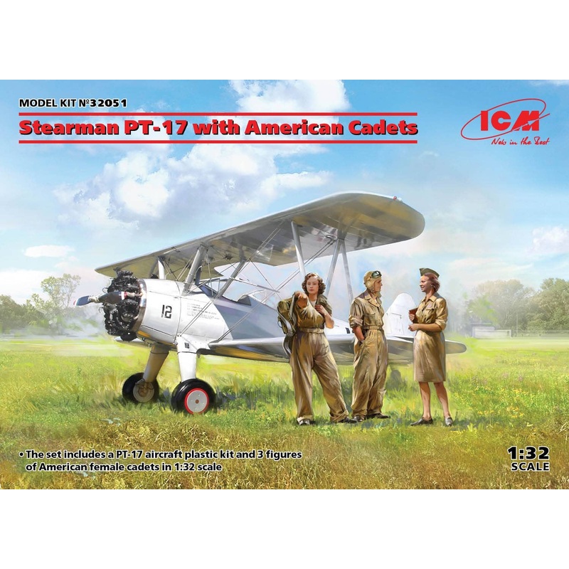 1/32 Stearman PT-17 w/Female cadet