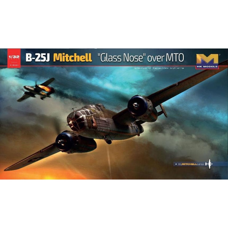 1/32 B-25J Mitchell Glass Nose Over MTO