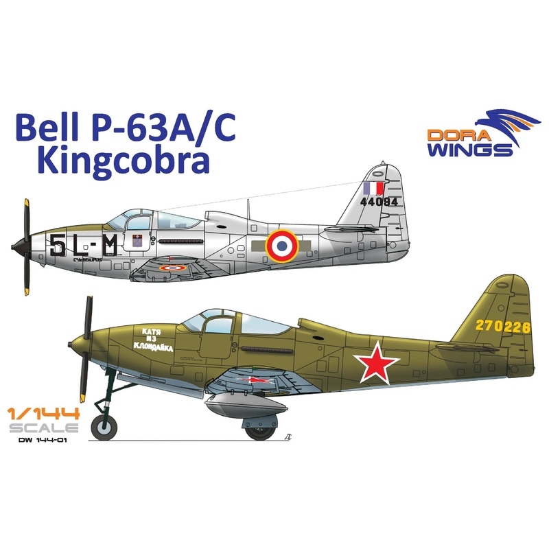 1/144 Bell P-63A/C Kingcobra (2 kits)