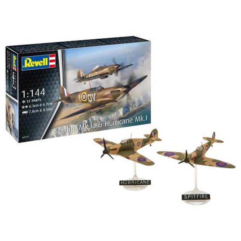 1/144 Spitfire Mk.Ia & Hurricane Mk.I