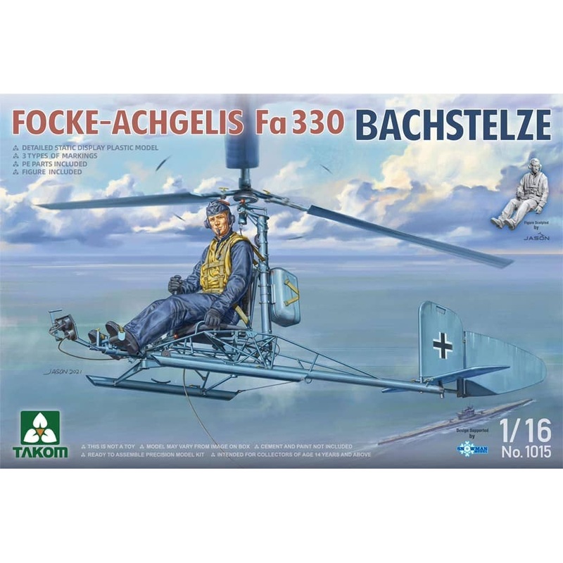 1/16 Focke-Achgelis Fa330 Bachstelze U-Boat Carrier-Based Reconnaissance Aircraft