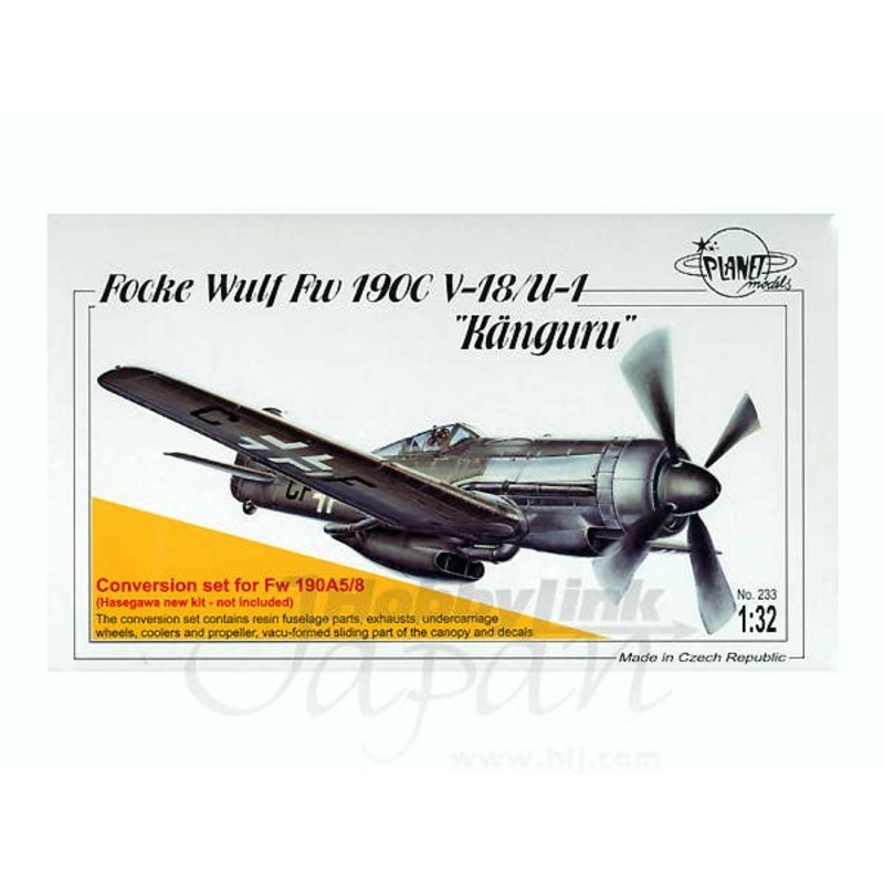 1/32 Focke Wulf Fw 190C-0 V-18/U-1 Conversion Set for Hasegawa