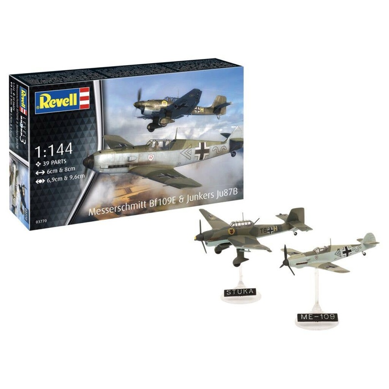 1/144 Messerschmitt Bf109E & Junkers Ju87B (Set of 2)