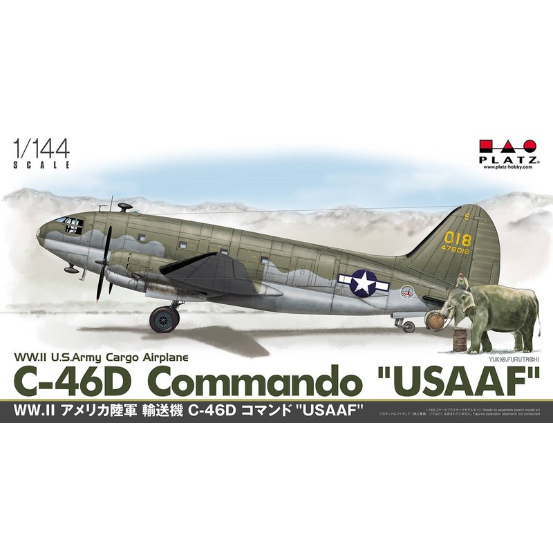 1/144 WW.II US Army Air Force Transport Aircraft C-46D Command USAAF