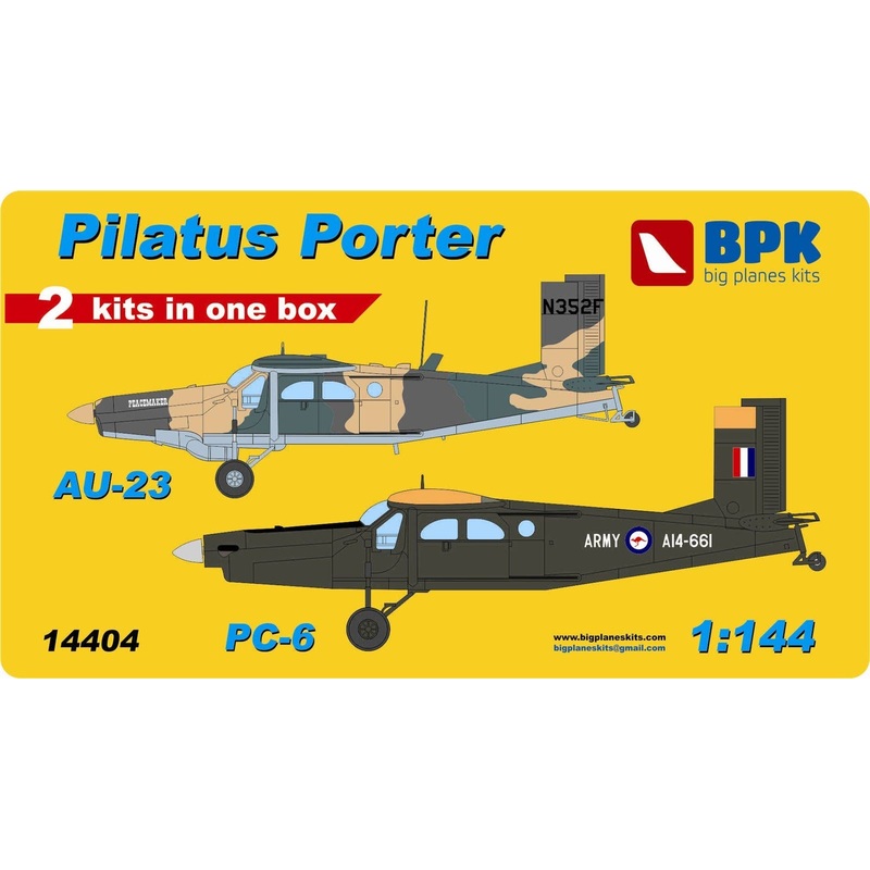 1/144 Pilatus Turbo Porter PC-6 & AU-23 (2 Machine Set)