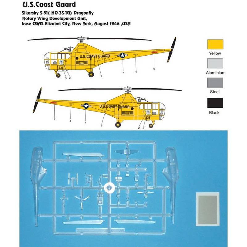 1/144 Sikorsky HO-3S-1G (USCG)