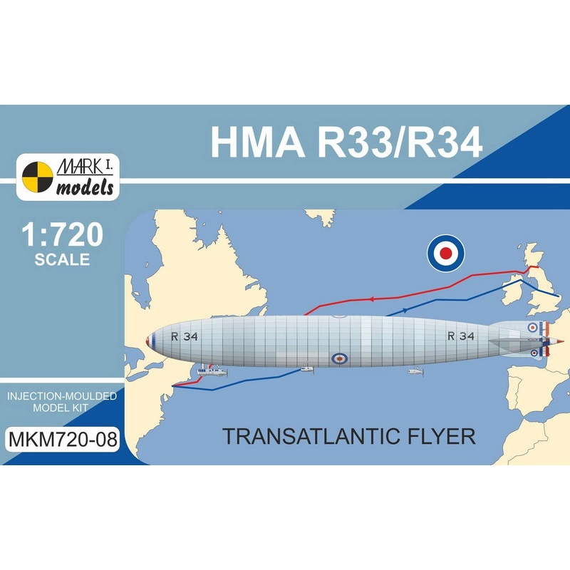 1/720 R33/R34 (AW R33/Beardmore R34) Transatlantic Flyer