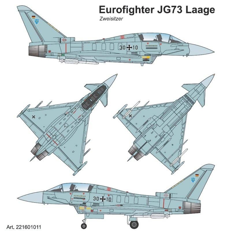 1/87 Eurofighter Typhoon Zweisitzer JG-73 Laage