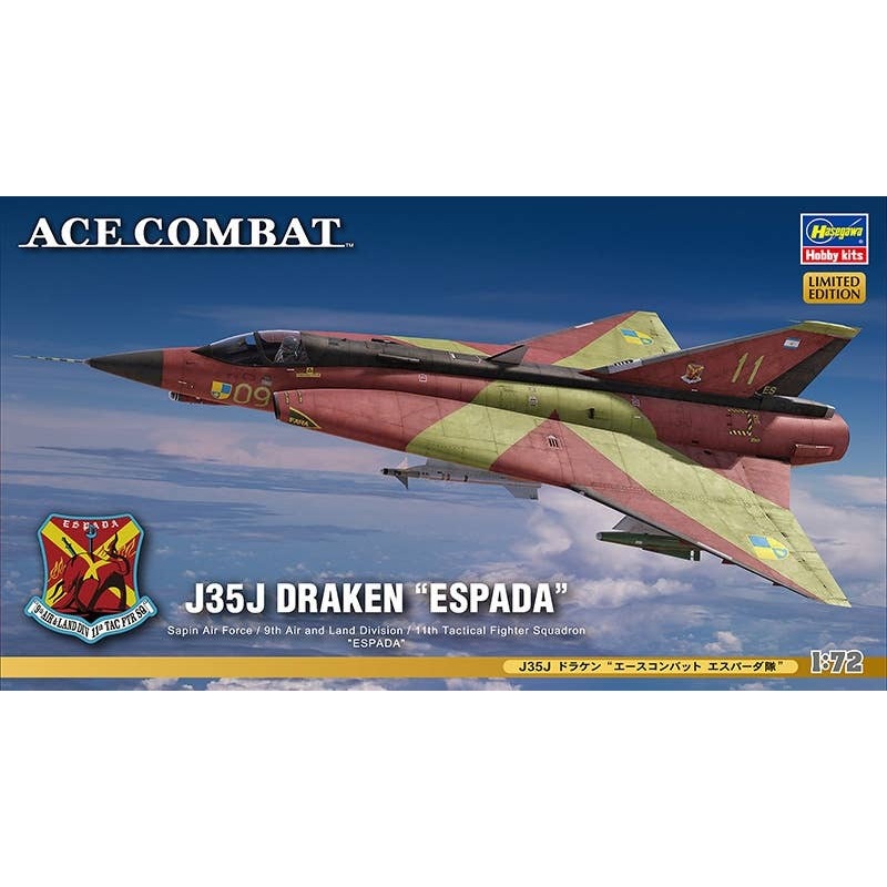 1/72 J35J Draken "Ace Combat Espada Squadron"