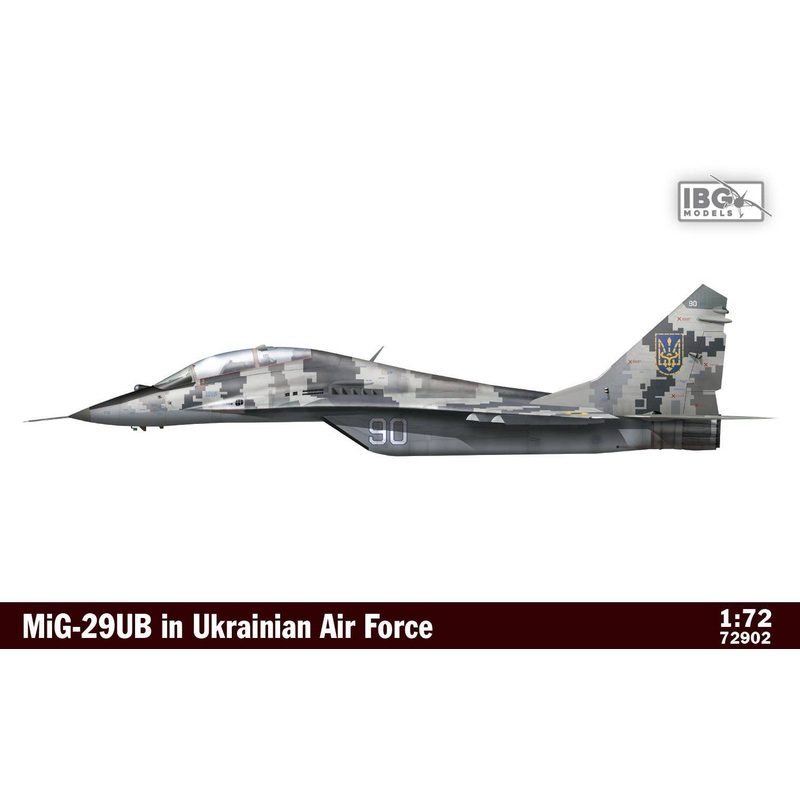 1/72 Ukrainian Air Force Mikoyan MiG-29UB Fulcrum Two-Seat Trainer