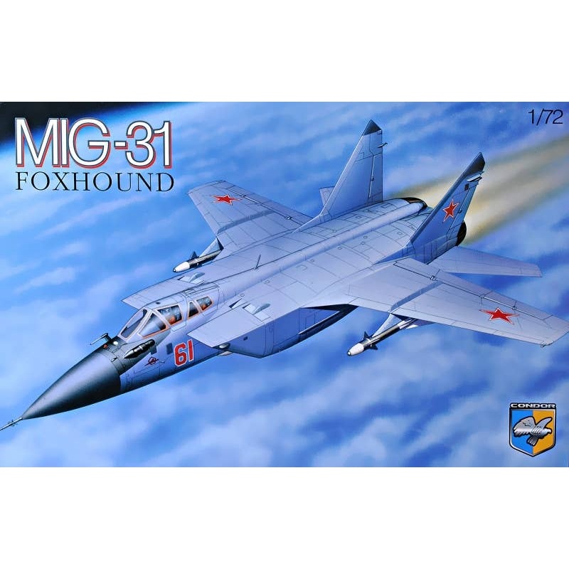 1/72 MiG-31B Soviet Interceptor (2 Types Of Decals Included)