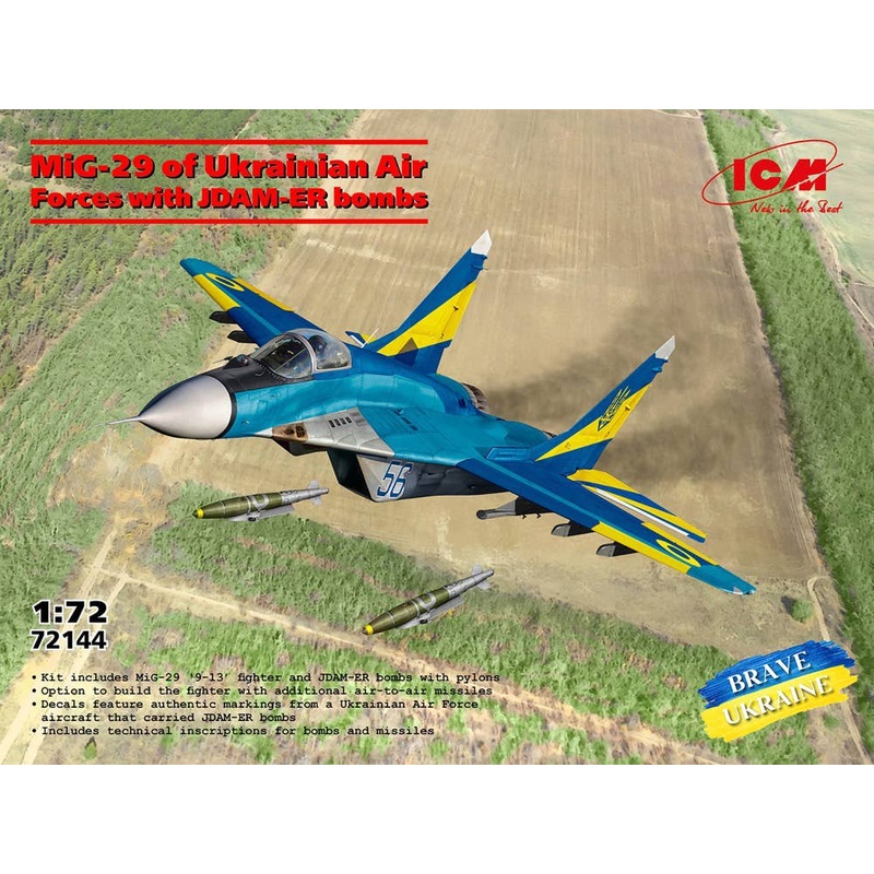 1/72 MiG-29 of Ukrainian Air Forces with JDAM-ER bombs