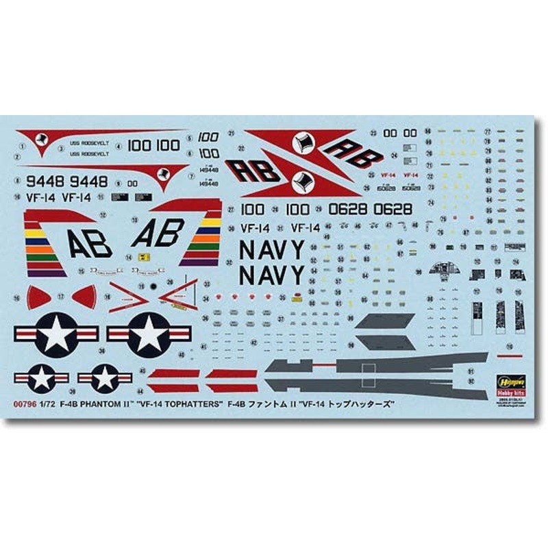 1/72 F-4B Phantom II VF-14 Tophatters