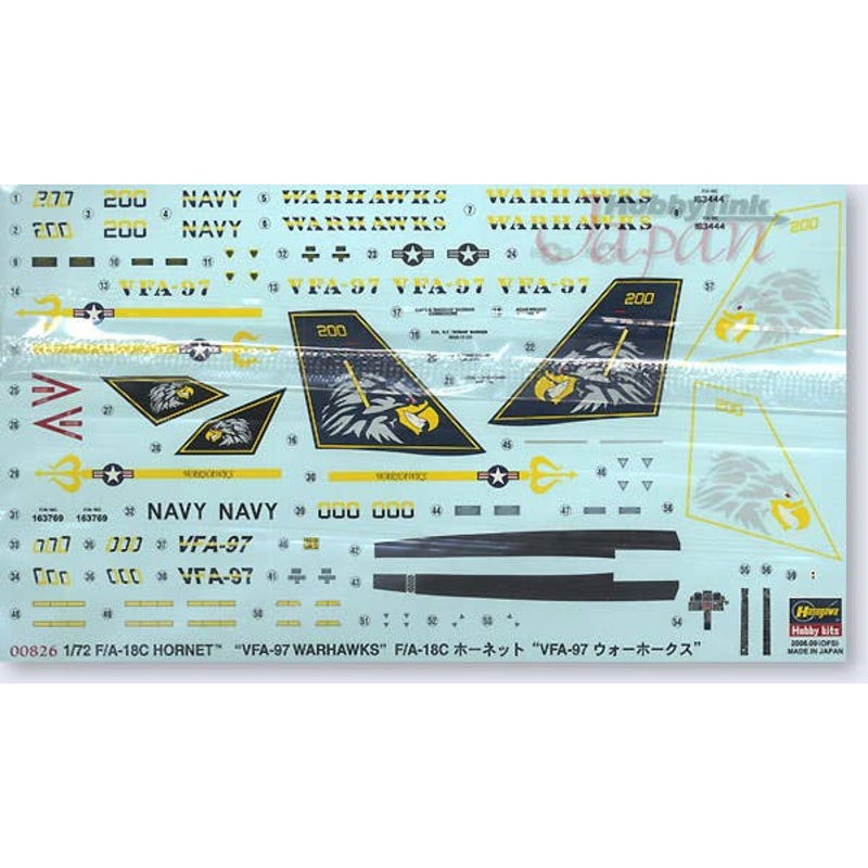 1/72 F/A-18C Hornet VFA-97 Warhawks