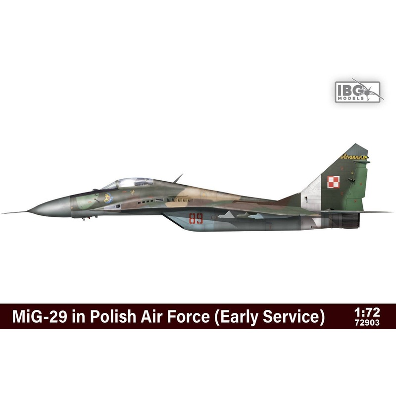 1/72 Polish Air Force Mikoyan MiG-29 Fulcrum Fighter Initial Specification