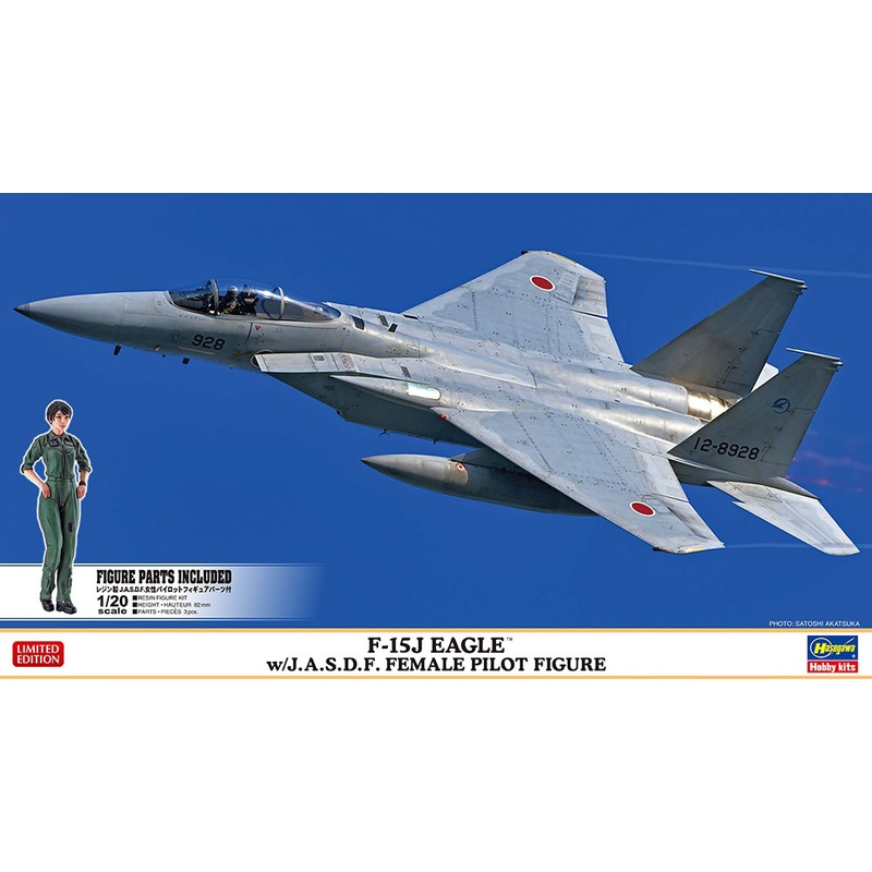 1/72 F-15J Eagle w/J.A.S.D.F. Female Pilot Figure