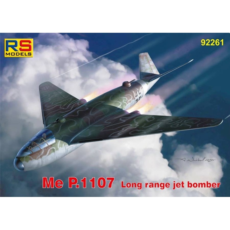 1/72 Luftwaffe Messerschmitt Me P.1107 Long-Range Jet Bomber KG54 1946