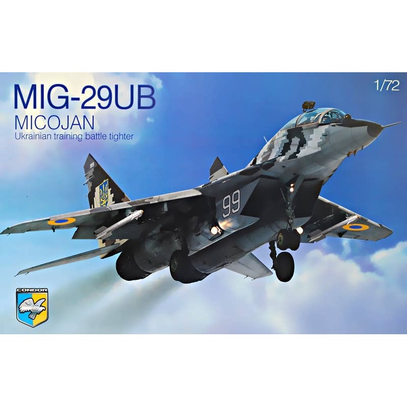 1/72 MiG-29 UB Ukrainian Training Battle Fighter (3 Types Of Decals Included)