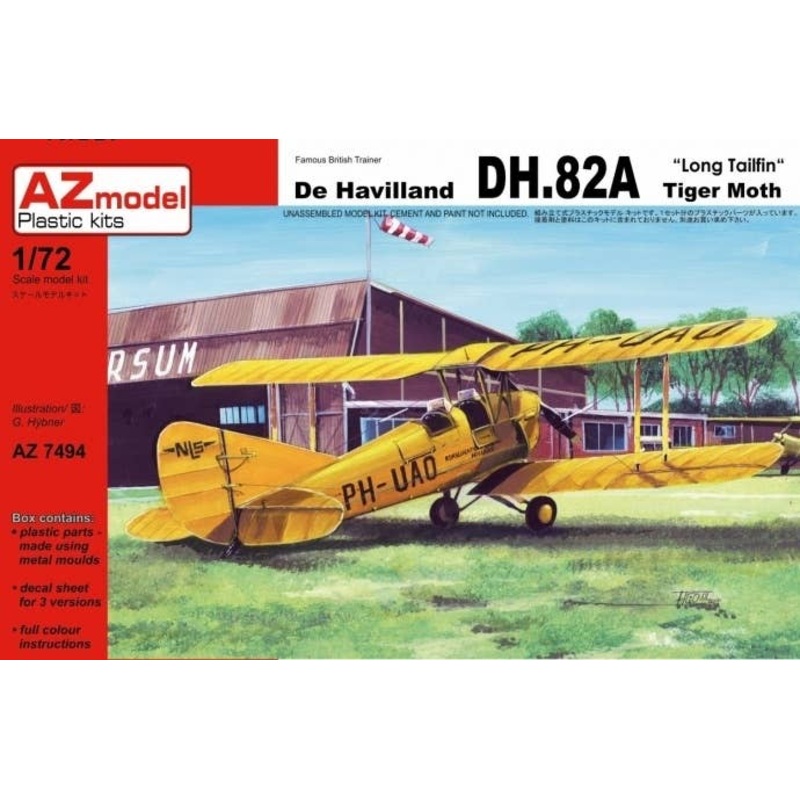 1/72 D.H.-82A Tiger Moth Long Tail Fin