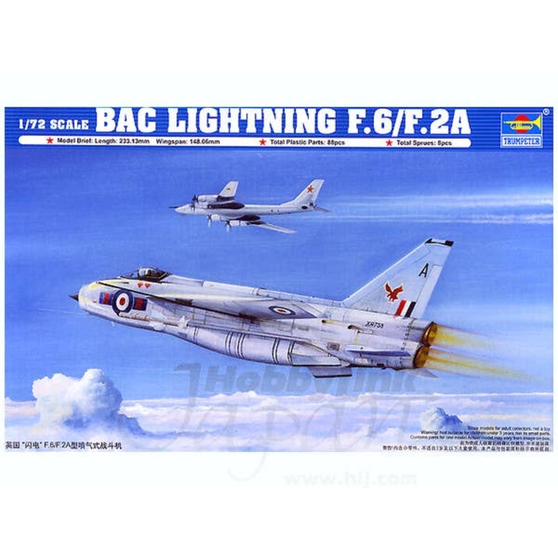 1/72 BAC Lightning F.6/F.2A