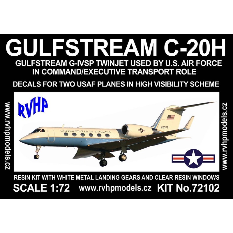 1/72 Gulfstream C-20H (2x Low-vis USAF)