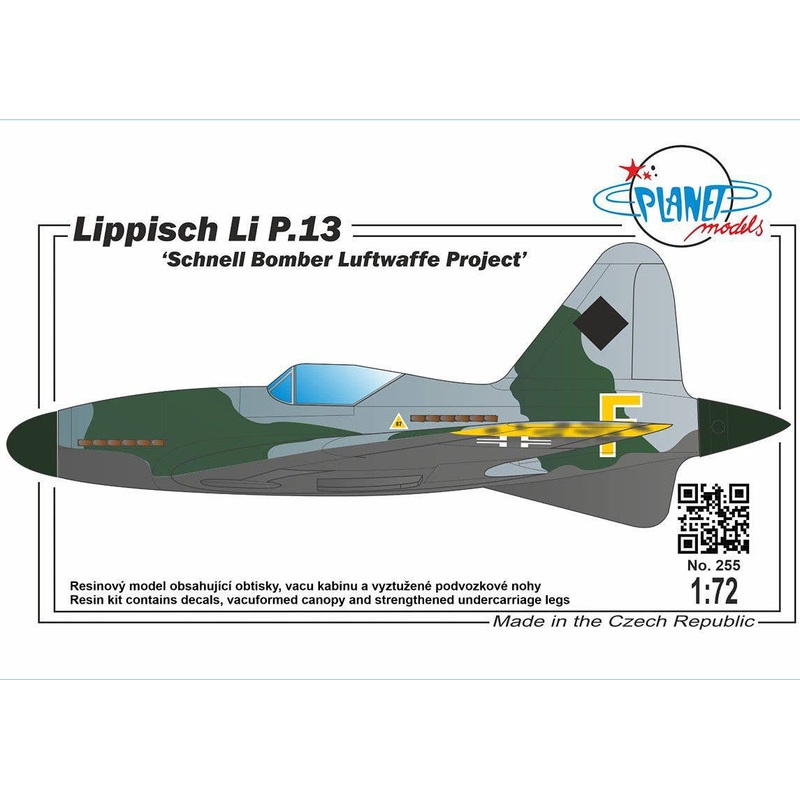 1/72 Lippisch Li P.13 Schnell Bomber Luftwaffe Project