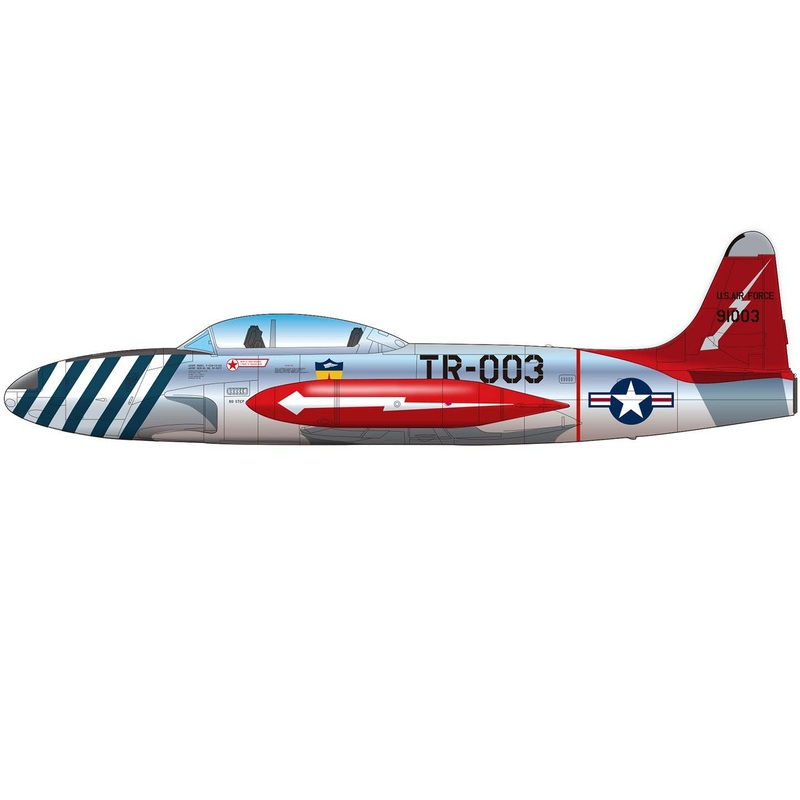 1/72 US Air Force Trainer T-33A Shooting Star Skyblazers