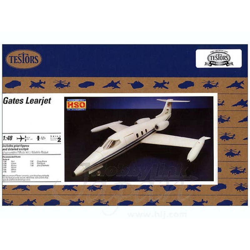 1/48 Gates Learjet w/Pilot Figure