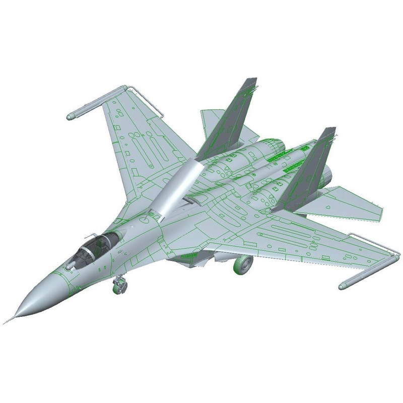 1/48 Su-27 Flanker B Russian Knights Aerobatic Team