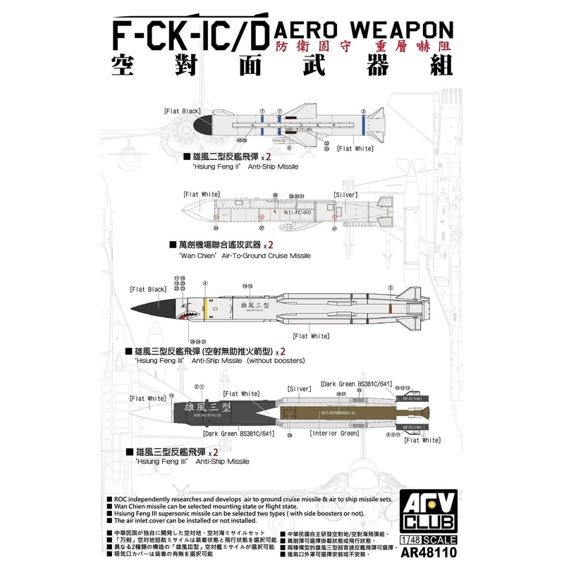 1/48 F-CK-1C/D "Ching-Kuo" Aero Weapon