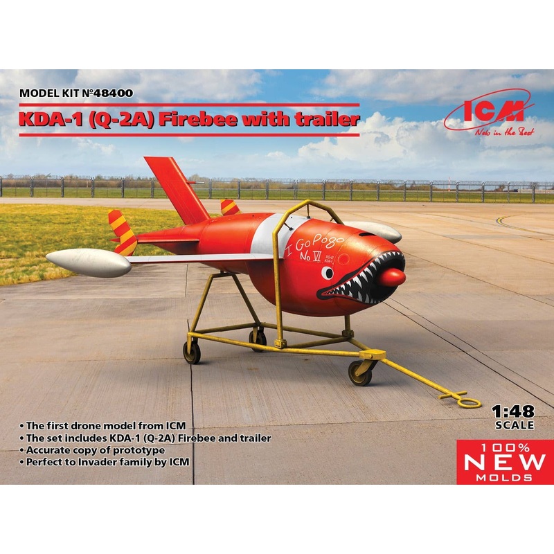 1/48 KDA-1 (Q-2A) Firebee w/Trailer