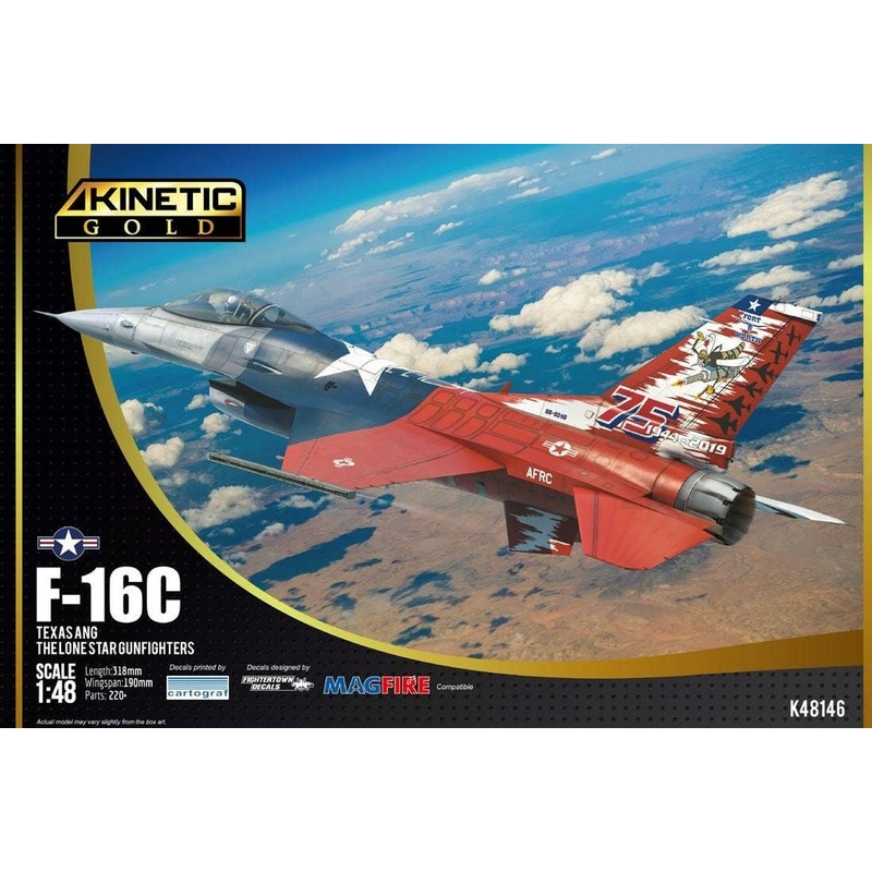 1/48 F-16C Block 30 Texas ANG The Lone Star Gunfighters