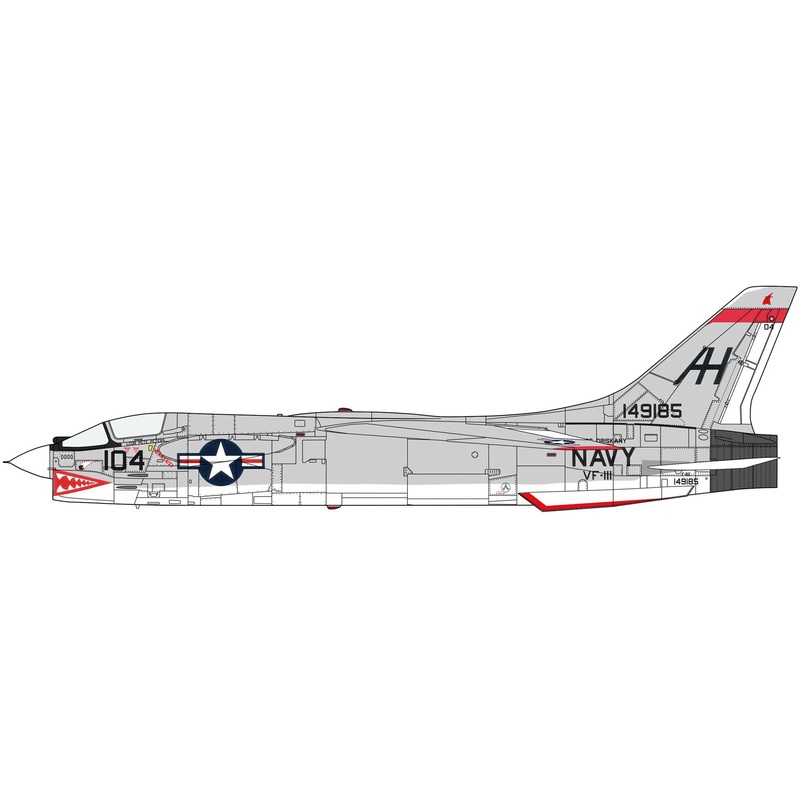 1/48 F-8E Crusader VF-111 Sundowners