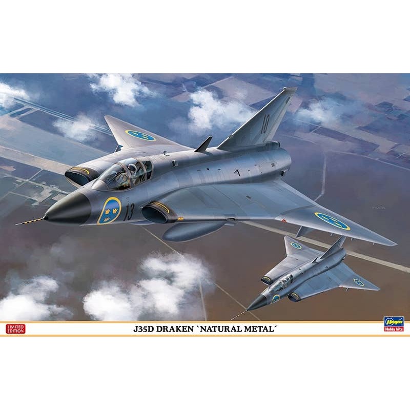 1/48 J-35D Draken "Natural Metal"