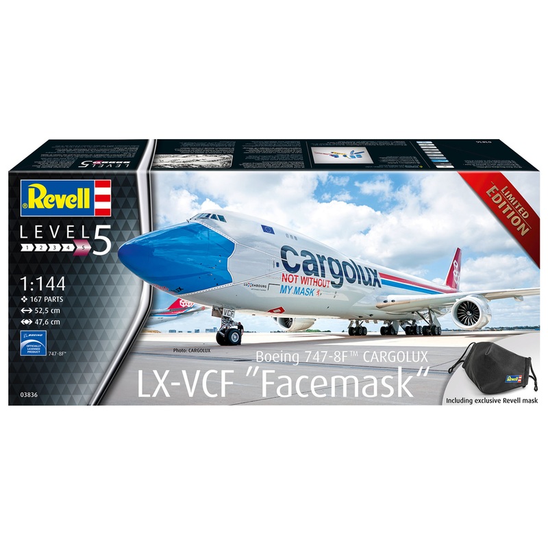 1/144 Boeing 747-8F Cargolux Mask Painting